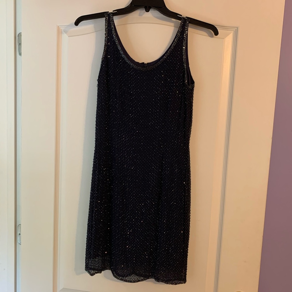 Vintage fully beaded Anne Taylor shift dress